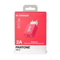 photo Mains Charger with USB Port - 2A - Fast Charge - Pink 2